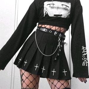 Black gothic skirt